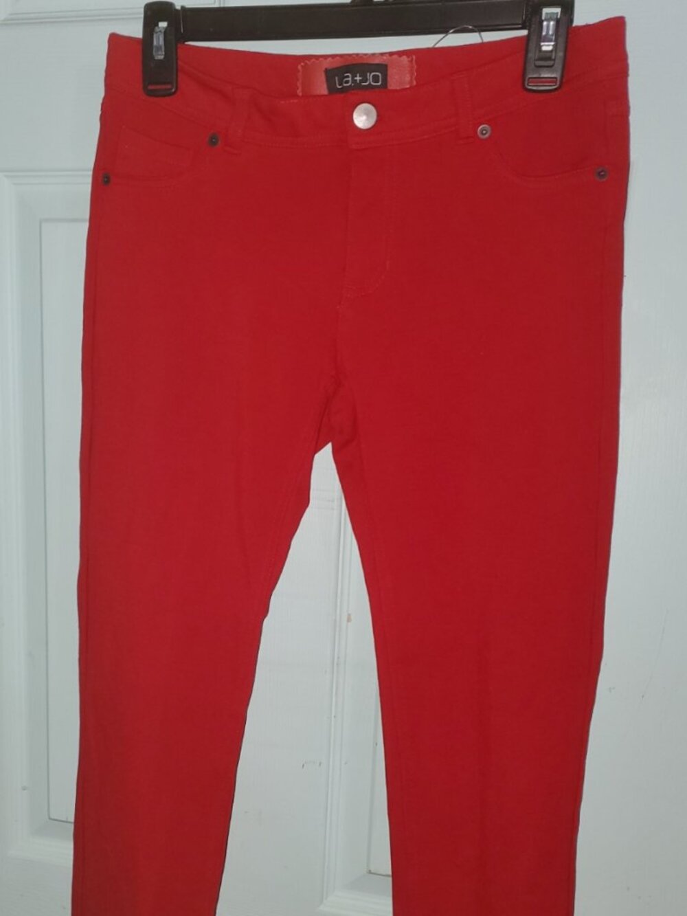 L.a. + JO sz L red stretchy pant